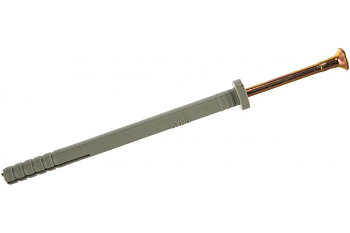 Полипропиленовый дюбель-гвоздь Зубр цилиндрический бортик, 6x80мм, ТФ6, 5 штук 4-301366-06-080