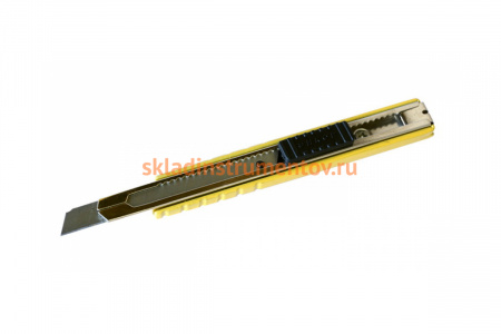 Нож со сменным лезвием Энкор 9мм, металлический корпус 1/24/288 9660