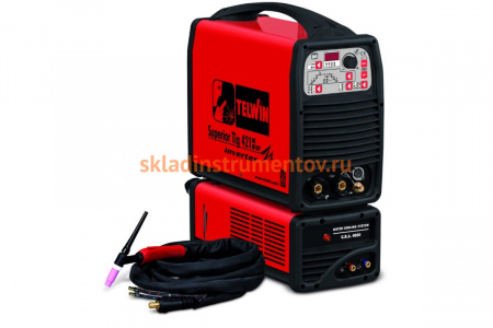 Сварочный аппарат Telwin SUPERIOR TIG 421 DC-HF/LIFT AQUA + TIG ACC. 816133