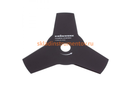 Нож стальной (230х25.4 мм; 3 лезвия) для мотокосы KRONWERK 96341