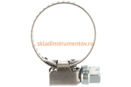 Червячный хомут 12-22мм, нержавеющая сталь JTC-ZN22