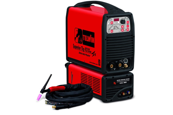 Сварочный аппарат Telwin SUPERIOR TIG 421 DC-HF/LIFT AQUA + TIG ACC. 816133