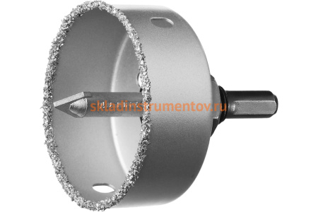 Коронка-чашка в сборе с державкой и сверлом (76х25 мм) ЗУБР 33360-076_z01