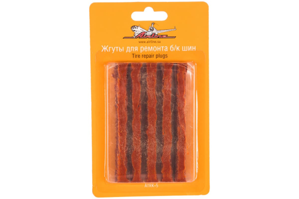 Жгуты для ремонта б/к шин в блистере (10 штук) Airline ATRK-5