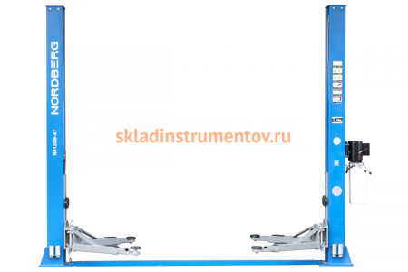 2х-стоечный подъемник NORDBERG N4120B-4T_380V 4 т, синий ЦБ-00008011