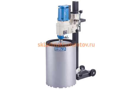 Установка алмазного бурения с наклонной станиной L=1000 мм, быстросъемной пластиной и двигателем R2231 SHIBUYA TS-403 AB61 51251