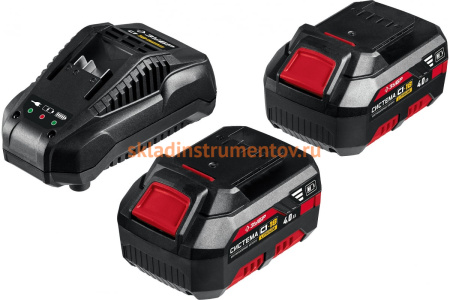 Бесщеточная газонокосилка ЗУБР 36 В, 4 А*ч, 2 АКБ и ЗУ ГКЛ-4336-42