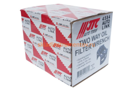 Двухпозиционный ключ для снятия масляного фильтра 1/2"Dr*24мм диаметр 104-150 JTC 4584