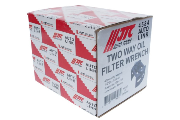 Двухпозиционный ключ для снятия масляного фильтра 1/2"Dr*24мм диаметр 104-150 JTC 4584