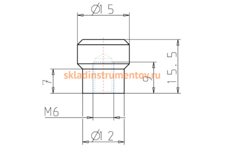 Ручка с накаткой KIPP K0142.11506