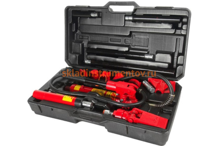 Гидравлический набор инструментов для кузовных работ, усилие 4т (в кейсе 17 предметов) JTC HD204