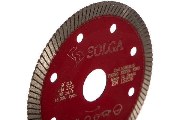 Диск алмазный сплошной (115х22,2 мм) HARD MATERIALS Solga Diamant 10303115