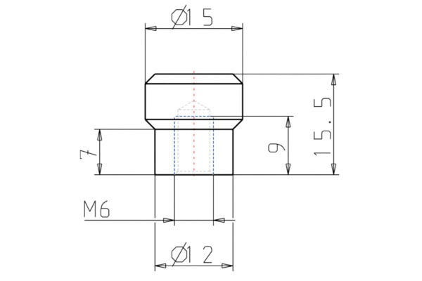 Ручка с накаткой KIPP K0142.11506