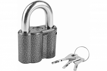 Навесной замок Зубр ВС2М1 дисковый механизм секрета 37220-1