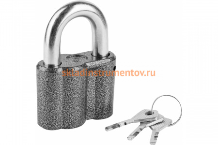 Навесной замок Зубр ВС2М1 дисковый механизм секрета 37220-1