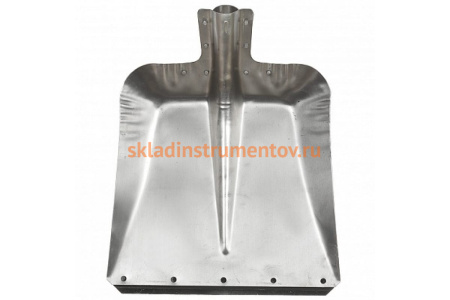 Оцинкованная лопата для снега без черенка 380х380х0,8мм СПЕЦ D-40 КСТ-236062