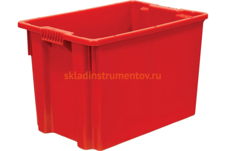 Ящик Тара.ру п/э 600х400х400 сплошной красный 5422 Ящик Тара.ру п/э 600х400х400 сплошной красный 5422