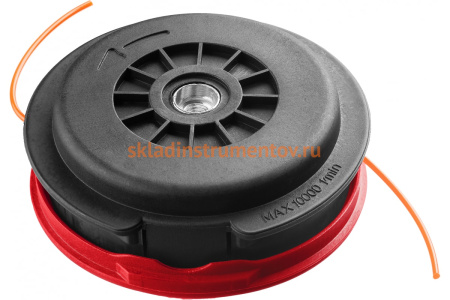 Катушка полуавтоматическая с леской "круг" (М10х1.25, левая; 2.5мм) для триммеров ЗКРБ, ЗКРЭ-1200 Зубр 70112-2.5