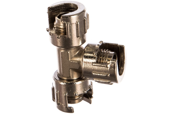 Переходник T-образный байонет (3xМ1/4"; блистер) 48В 345 GAV 38925