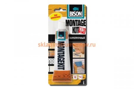 Клей BISON MONTAGEKIT SUPER STRENGTH CRD 125G 6307220