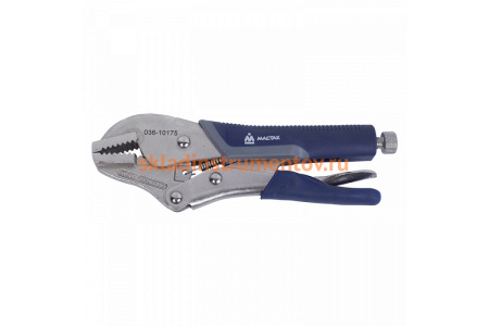Зажим с фиксатором МАСТАК 175мм, прямые губки 036-10175H