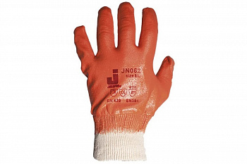 Защитные перчатки с нитриловым покрытием JetaSafety JN062/XL