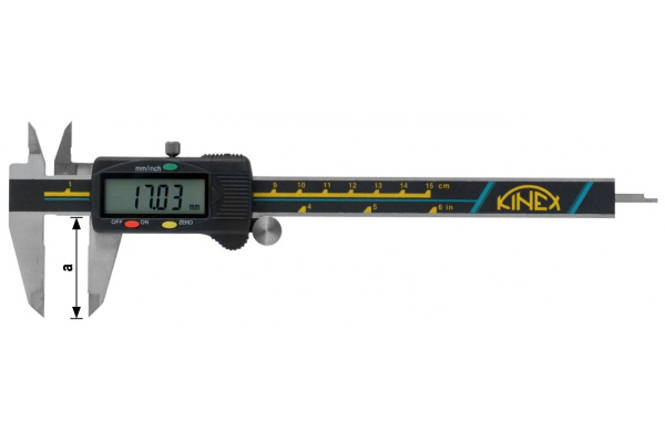 Электронный штангенциркуль Kinex 150/40 мм, 0,01 мм 6040-02-150
