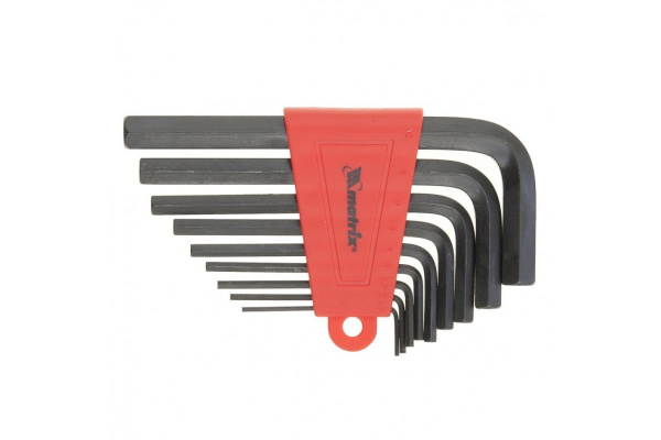 Набор шестигранных удлиненных ключей 2.0-12 мм 9 шт MATRIX 11227