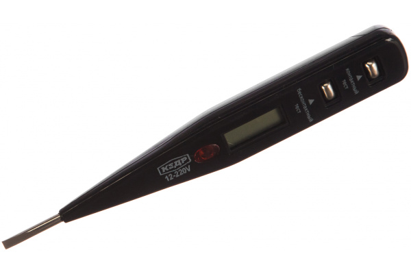 Тестер напряжения Кедр 12-220 В, жк дисплей с неоновой лампой 145-0005 208077