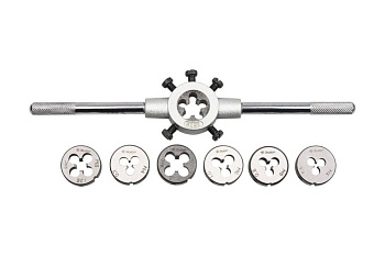 Набор плашек 8 предметов (М3-М12) Зубр 28128-H8