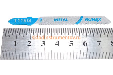 Пилки по металлу T118G (75x50 мм; 2 шт.) Runex 555122-2