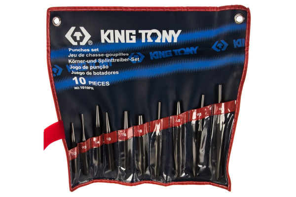Набор выколоток, бородков, кернеров KING TONY 10 предметов 1010PR