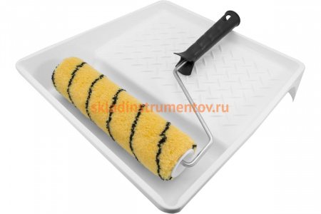 Набор DECOR Универсальный Ванночка 320x350 мм Валик 180 мм, бюгель 6 мм, ворс 11 мм, полиакрил тигр 670-5240