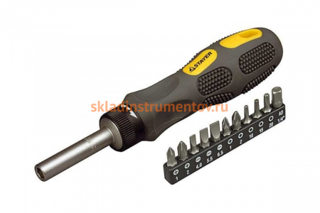 Реверсивная отвертка STAYER MAX-GRIP 2589-H12 G