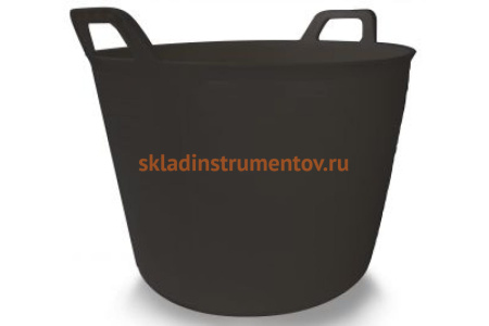 Корзина пластиковая черная №3 RUBI 40л 88773