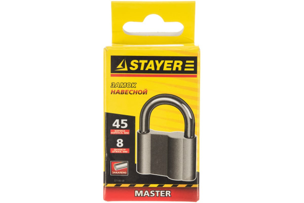 Навесной замок 45 мм STAYER MASTER 37148-50