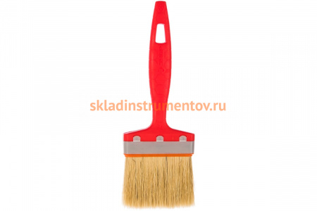 Плоская кисть для всех видов ЛКМ, пластмассовая ручка, 3"/75мм ЗУБР СТАНДАРТ УНИВЕРСАЛ 01015-075