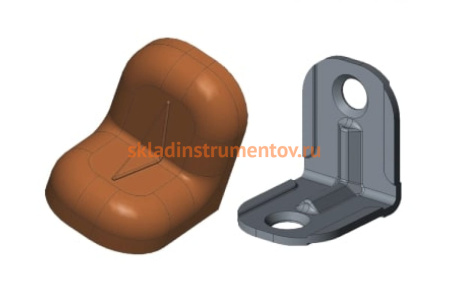 Уголок с заглушкой MFK-TORG 20х20х16х1.2 ясень 11 20 20 11