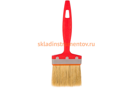 Плоская кисть для всех видов ЛКМ, пластмассовая ручка, 3"/75мм ЗУБР СТАНДАРТ УНИВЕРСАЛ 01015-075