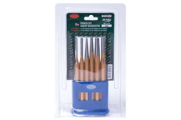 Набор выколоток 6 предметов 3x150-2шт, 5x150-2шт, 8x150-2шт ROCKFORCE RF-50612