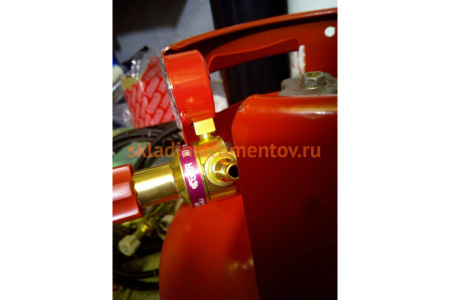 Баллон пропановый 27 л с вентилем ВБК НЗГА с предохранительным клапаном Спец СВ-БАЛ27ВБКН