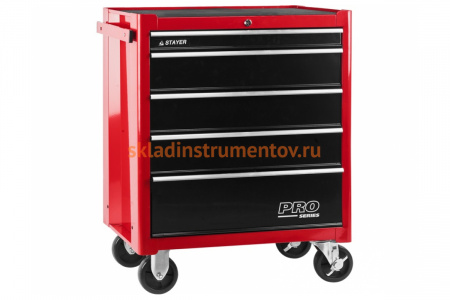 Инструментальная тележка STAYER EXPERT 5 ящиков, 688x458x885мм 38907-5