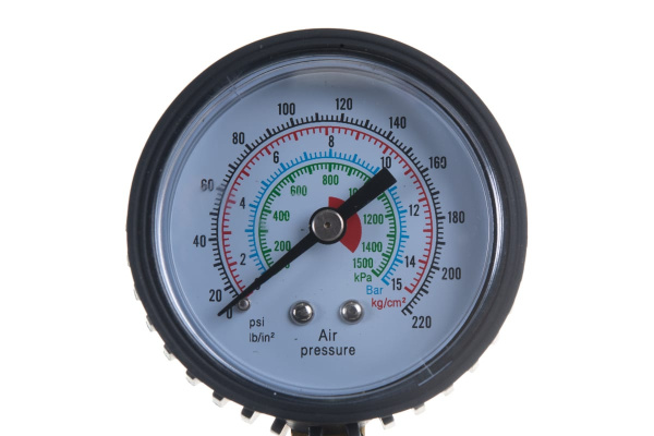 Пистолет для подкачки шин с манометром 8 АТМ металлический корпус ЭВРИКА ER-76101