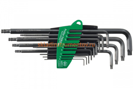 Набор ключей со сферической головкой 13шт Wiha TORX ProStar SB366BE SZ13 33752