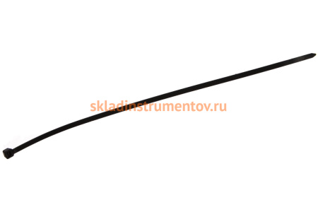 Пластиковые хомуты СИБРТЕХ, 300 * 4,8 мм, черные, 100 шт 45565