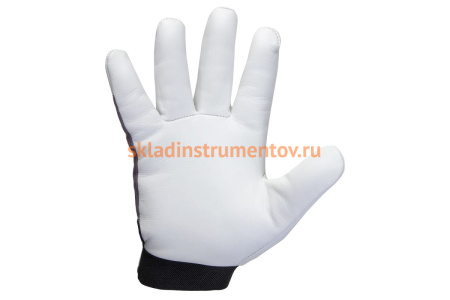 Кожаные перчатки Jeta Safety Winter Mechanic, цвет черный/белый JLE305-8/M