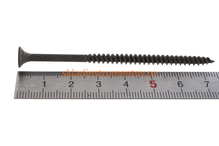 Фосфатированный саморез с мелкой резьбой по дереву/металлу Зубр PH2, 4,2x76 мм 20 шт 300016-42-076