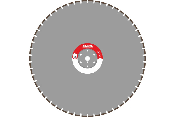 Диск алмазный отрезной сегментный по железобетону 1A1RSS/C2 ЖБЛ 20 (900х25.4 мм) Адель КК17344