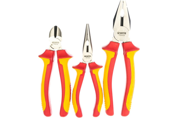 Набор диэлектрических губцевых инструментов 3шт SATA 09261