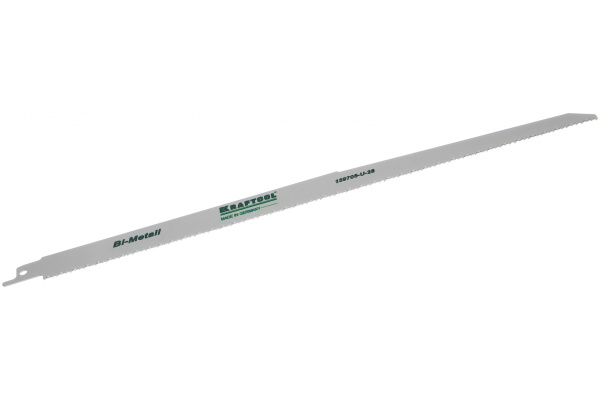 Полотно Kraftool по металлу/дереву для электроножовки S1222VF 1/2" S разведенные фрезерованные зубья Bi-Metall шаг 1.8-2.5 мм 280 мм 159705-U-28 Полотно Kraftool по металлу/дереву для электроножовки S1222VF 1/2" S разведенные фрезерованные зубья Bi-Metall шаг 1.8-2.5 мм 280 мм 159705-U-28
